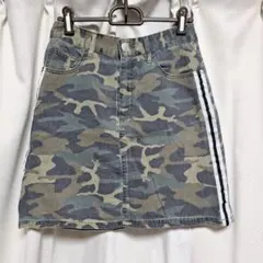 未使用　レディーススカート　迷彩柄　M