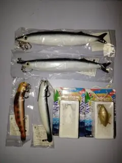 魚 キーホルダー ストラップ サンマ ししゃも マグロ 各2匹計6匹 スクイーズ