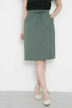 PROPORTION BODY DRESSING♡ ツイルカーゴスカート カーキ