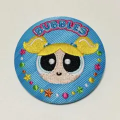新品　パワーパフガールズ　バブルス　刺繍缶バッジ