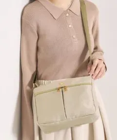 ITS'DEMO イッツデモ ミニショルダー バッグ ライトベージュ