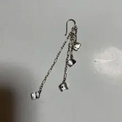 カラフルクリスタルの片耳用ピアス ハンドメイド 2個セット