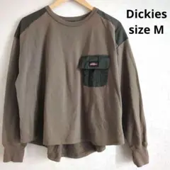 【美品】Dickies ディッキーズ　異素材トレーナー　スウェット　ビッグ　M