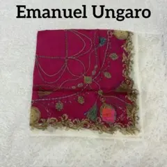 【未使用】ungaro エマニュエルウンガロ 大判ハンカチ スカーフのサムネイル