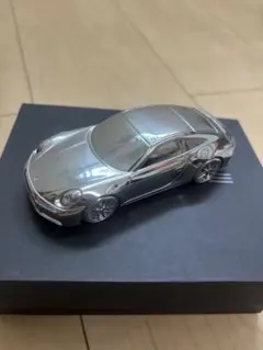 未使用 ポルシェ 992 GT3 マットブラック メタルカー ペーパーウェイト