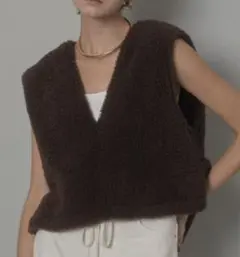 CADUNE☆ボアトップス（茶）