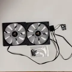 Antec CX200M 純正120mm 固定RGBリバースファン2個