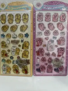 2枚セット　おぱんちゅうさぎ　硬いシール