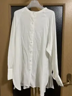 mystic ノーカラーシャツ　ホワイト新品未使用　最終価格