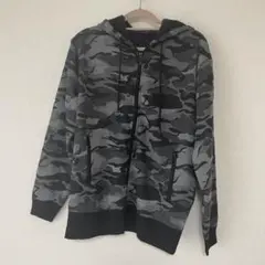 ▪︎ ボアパーカー 【L】韓国 メンズ パーカー 防寒 ボア 迷彩 Lサイズ