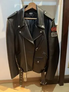 【CROWS WORST】 クローズ T.F.O.A ダブルライダースジャケット CROWS×WORST クローズ×ワースト レザー ダブル ライダース