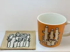 ムーミン ニョロニョロ アラビア マグカップ コースター