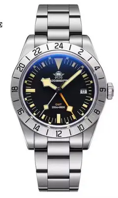 ADDIESDIVE 腕時計 GMTクォーツ 39mm