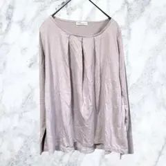 13106 アースミュージックアンドエコロジー 長袖シャツ カットソー ピンク