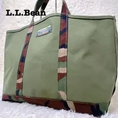 L.L.Bean ボートアンドトート オープントップ USA製 迷彩ハンドル