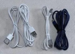 iPhone 充電ケーブル USB-A & USB-C lightning 4本