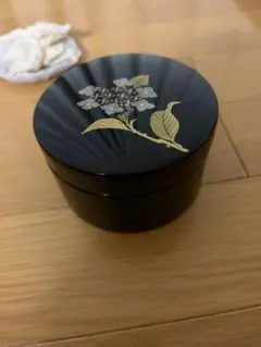 会津塗り　茶托　5点セット　本金手描蒔絵　　レトロ