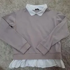 BeBe 薄いピンク モカ トレーナー 150cm