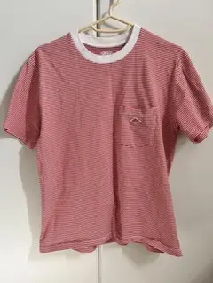 DANTON ボーダー ポケットTシャツ レッド ホワイトのサムネイル