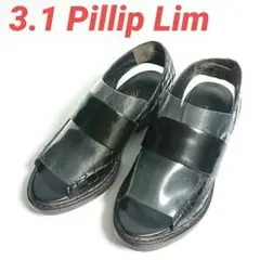3.1 Pillip Limフィリップリム◇エナメルレザーミュールサンダルのサムネイル