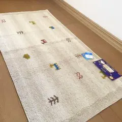 新品/ ラグ マット(日本製) 60×110cm 室内 洗える ギャベ 大判