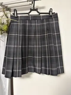 グレー系チェック プリーツスカート　制服/卒業式