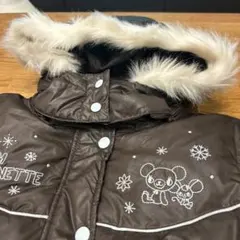 ポンポネット　中綿入りジャケット　茶色　160 /Lベストにも