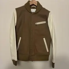 【アーバンリサーチ】メンズ ウールスタジャン　ブラウン×ホワイト