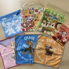 ディズニー　パウパト　巾着　ミニタオル　セット 7点