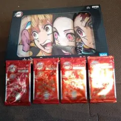 ☆新品未開封☆　鬼滅の刃　タオル4枚セット&マクドナルドシール4組