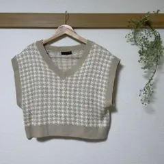 [美品]Lovetoxic ニットベスト　サイズL ショート丈　オーバーサイズ