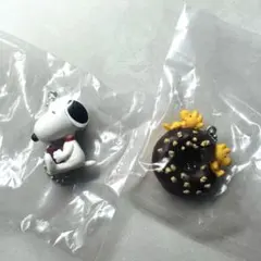 PEANUTS　コーヒースタンドスタイル　フィギュアマスコット3　2点セット