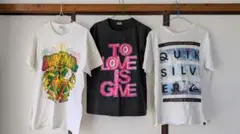 Tシャツ3枚（GILDAN・SOFFE SHIRTS・QUIKSILVER)
