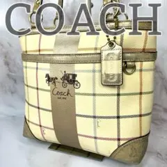 COACH PVC トートバッグ ハンドバッグ 肩掛け