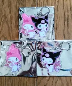 【非売品】★マイメロディ、クロミ★アクリルキーホルダー★3個セット