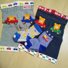 ミキハウスニットスパッツ 80サイズ2点、ソックス2点11～13㎝新品