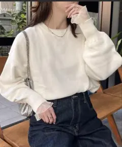 スウェットライクボリュームスリーブ　チャオパニックティピー