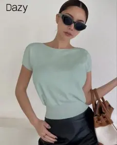 Dazy 半袖 ニットセーター