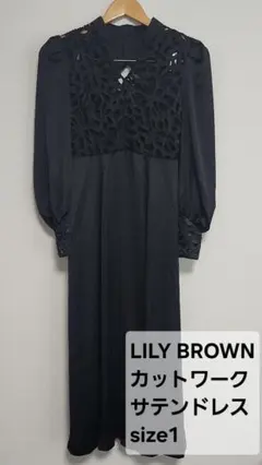 LILY BROWNサテンドレス★スナイデル*フレイアイディー好きにも