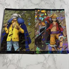 ワンピース ウエハース カード ルフィ ロー GR - メルカリ