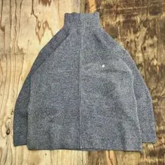 90s ネップ ドライバーズ ニット フランス製 ジャケット ブルーグレーのサムネイル
