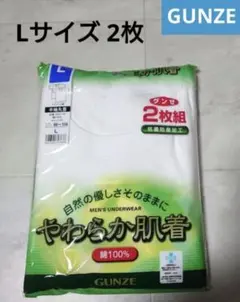 グンゼ★半袖丸首シャツ Lサイズ 2枚セット【新品】