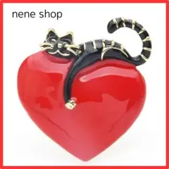 【新品】猫ブローチ ねこ ブローチ コサージュ 黒ネコ アンティーク プレゼント