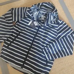 GAP ウィンドブレーカー　150　XL　ネイビー　ボーダーのサムネイル