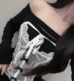 Kerry オフショルダー レース トップス 長袖