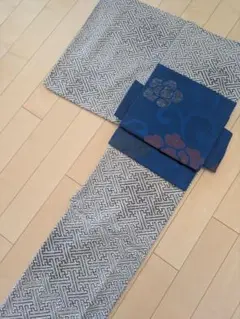 織】 ☆ 織繍 満工双面金錦料裁片 ☆ 時代物 花卉 万字 綴織文様 和風