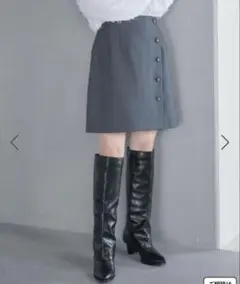 ラップ風台形ミニスカート