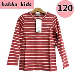 hakka kids キッズ　トップス　カットソー　長袖　120 ボーダー