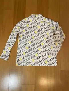 MARK&LONA 長袖　ハーフジップ ロゴプリントシャツ　トップス　Mサイズ