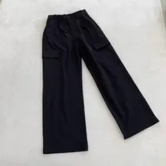 パンツ レディース ブラック カーゴパンツ ポリエステル100% シンプル
